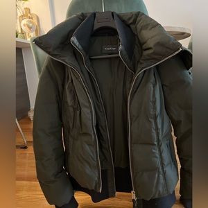 Mackage green puffer jacket size medium!